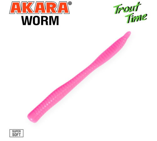 Силиконовые приманки Akara Trout Time WORM 3 Cheese, форелевая, 76,2 мм, цвет #W3, 10 шт.