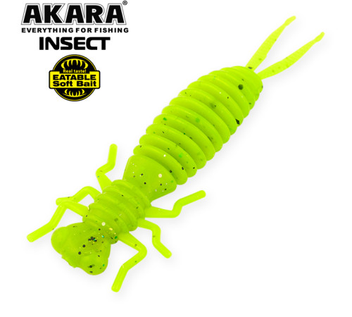 Силиконовые приманки Akara Eatable Insect 50 мм, цвет #409, 5 шт.