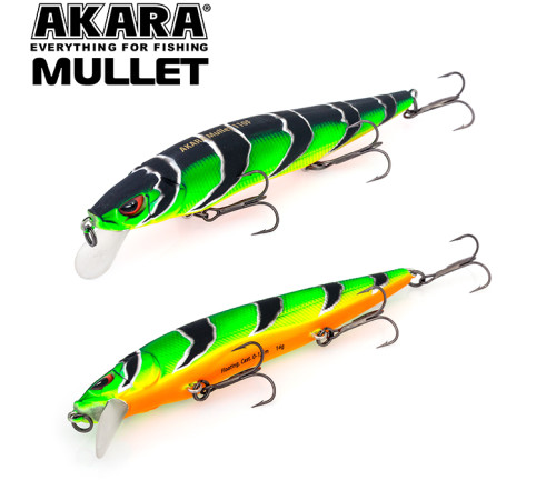 Воблер Akara Mullet 130 F (цвет A107)