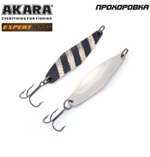 Блесна колеблющаяся Akara Expert Прохоровка 80 (18 гр) цвет 14/SIL