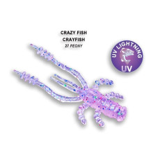 Силиконовая приманка Crazy Fish Crayfish 1.8" 26-45-27-6, цвет #27, 8 шт.