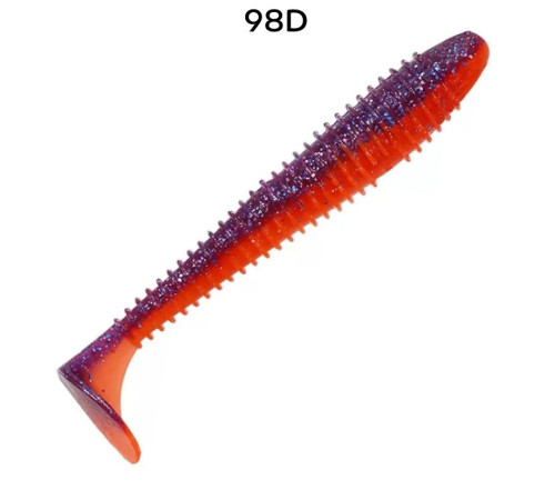 Силиконовая приманка Crazy Fish Vibro fat 4.7" 39-120-98d-6, цвет #98d, 4 шт.