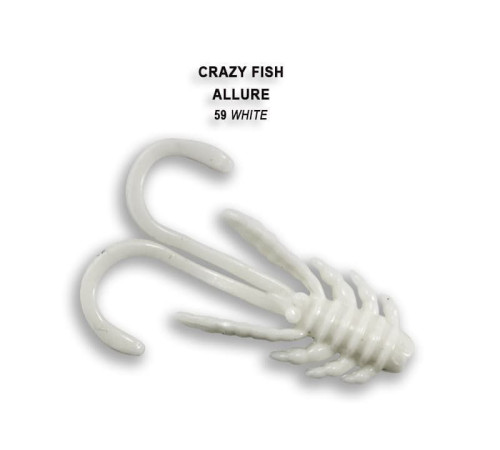 Силиконовая приманка Crazy Fish Allure 1.6" 23-40-59-6, цвет #59, 8 шт.