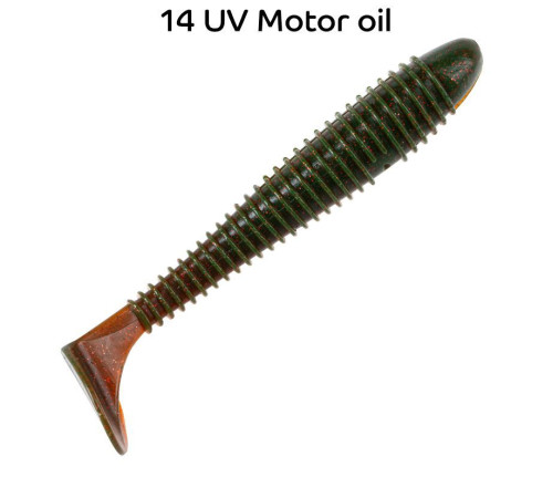 Силиконовая приманка Crazy Fish Vibro Fat 6.8" 33-170-14-6, цвет #14, 2 шт.