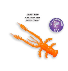 Силиконовая приманка Crazy Fish Crayfish 3" 34-75-64-6, цвет #64, 7 шт.