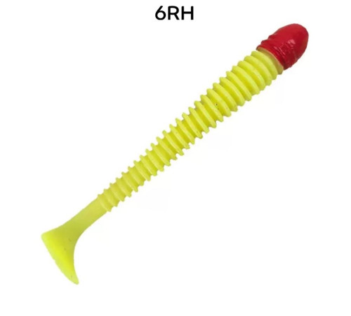 Силиконовая приманка Crazy Fish Vibro worm 3.4" 12-85-6RH-6, цвет #6RH, 5 шт.