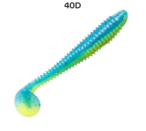 Силиконовая приманка Crazy Fish Vibro fat 4.7" 39-120-40d-6, цвет #40d, 4 шт.