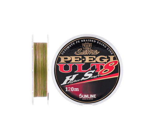 Шнур плетеный Sunline PE EGI ULT HS8 120m #0.6/0.128mm 4.5kg