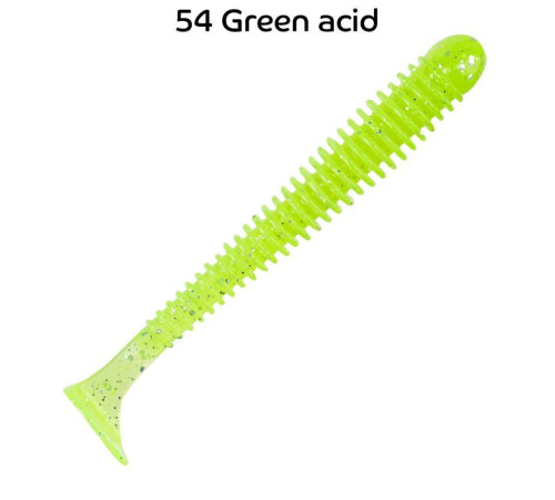 Силиконовая приманка Crazy Fish Vibro worm 3.4" 12-85-54-6, цвет #54, 5 шт.