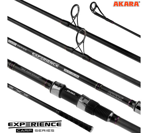 Удилище карповое Akara Experience Carp, углеволокно, 3.9 м, тест: 140 г, 590 г