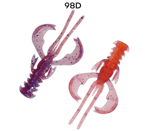Силиконовая приманка Crazy Fish Nimble 1.6" 49-40-98d-6, цвет #98d, 9 шт.