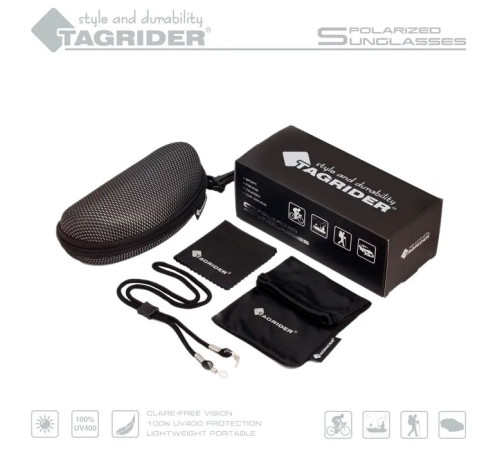 Очки поляризационные Tagrider N29-1 Brown в чехле
