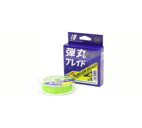 Шнур плетеный Major Craft 200m X8 (зеленый) DB8-200GR #2.0/0.20mm 35lb/16kg