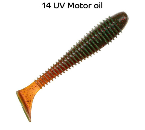 Силиконовая приманка Crazy Fish Vibro fat 4" 14-100-14-6, цвет #14, 4 шт.
