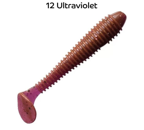 Силиконовая приманка Crazy Fish Vibro fat 4" 14-100-12-6, цвет #12, 4 шт.