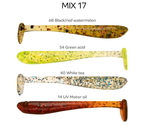 Силиконовая приманка Crazy Fish Nano minnow 1.6" 6-40-M17-6, цвет #M17, 8 шт.