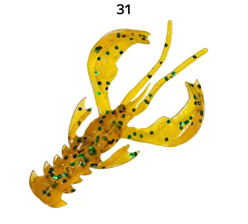 Силиконовая приманка Crazy Fish Nimble 1.6" 49-40-31-6, цвет #31, 9 шт.
