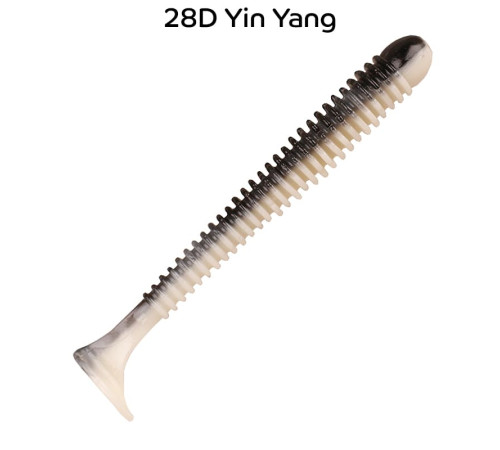 Силиконовая приманка Crazy Fish Vibro worm 3.4" 13-85-28d-6, цвет #28d, 5 шт.