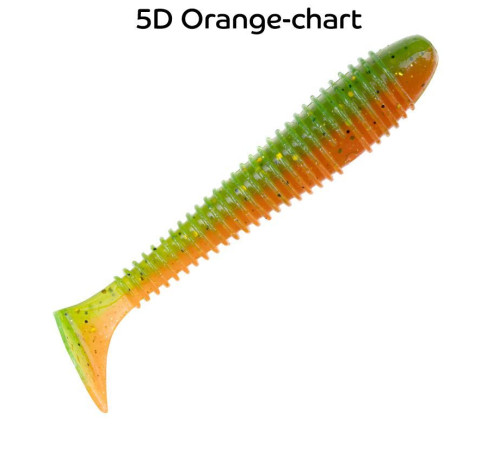 Силиконовая приманка Crazy Fish Vibro fat 4" 15-100-5d-6, цвет #5d, 4 шт.