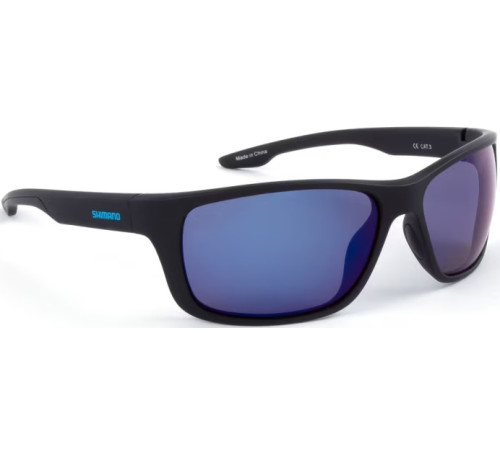 Очки поляризационные Shimano Antares Matte Black &amp; Blue Mirror