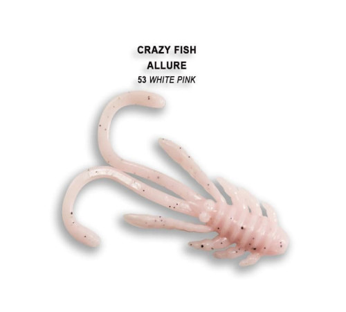 Силиконовая приманка Crazy Fish Allure 1.6" 23-40-53-6, цвет #53, 8 шт.
