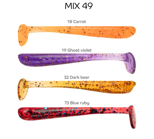 Силиконовая приманка Crazy Fish Nano minnow 1.6" 6-40-M49-6, цвет #M49, 8 шт.