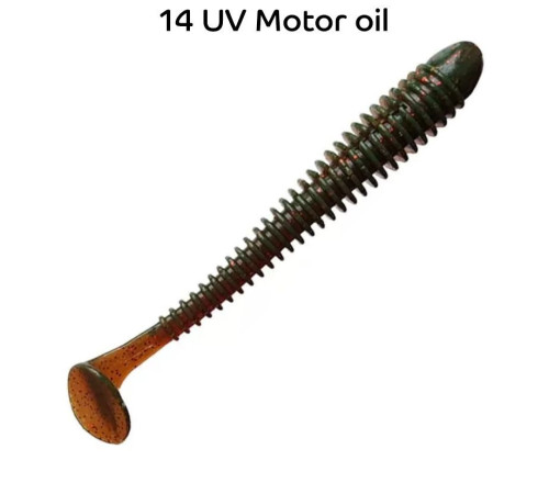 Силиконовая приманка Crazy Fish Vibro Worm 4.5'' 77-115-14-6, цвет #14, 5 шт.