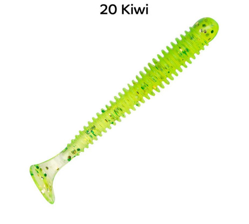 Силиконовая приманка Crazy Fish Vibro worm 2" 3-50-20-6, цвет #20, 8 шт.