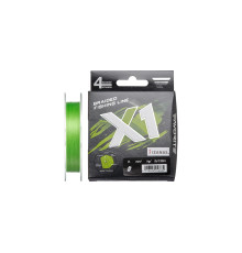 Шнур плетеный Favorite X1 PE 4x 150m #0.4/0.104mm 8lb/3.5kg (l.green)