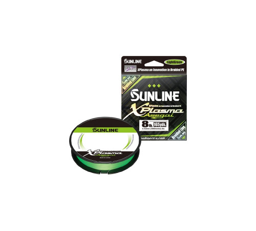 Шнур плетеный Sunline X-Plasma Asegai 165YD 150m #0.8/0.153mm 8lb/3.6kg (салатовый)