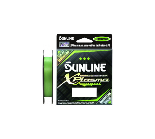 Шнур плетеный Sunline X-Plasma Asegai 165YD 150m #0.8/0.153mm 8lb/3.6kg (салатовый)