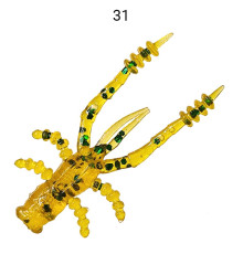 Силиконовая приманка Crazy Fish Crayfish 1.8" 26-45-31-6, цвет #31, 8 шт.