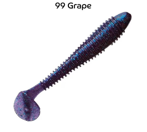 Силиконовая приманка Crazy Fish Vibro fat 4" 14-100-99-6, цвет #99, 4 шт.