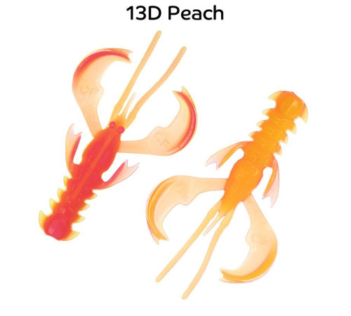 Силиконовая приманка Crazy Fish Nimble 2.5" 44-65-13d-6, цвет #13d, 7 шт.