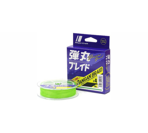Шнур плетеный Major Craft 200m X4 (зеленый) DB4-200GR #1.2/0.15mm 20lb/8.6kg