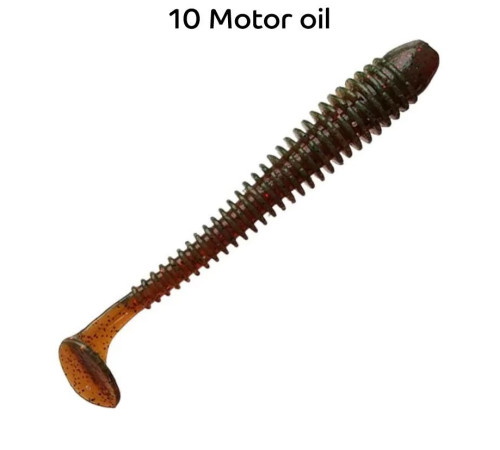 Силиконовая приманка Crazy Fish Vibro Worm 4'' 75-100-10-6, цвет #10, 5 шт.