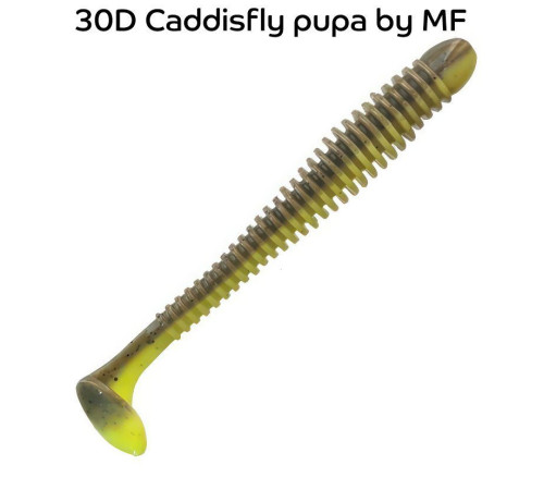 Силиконовая приманка Crazy Fish Vibro worm 3.4" 13-85-30d-6-F, цвет #30d, 5 шт.