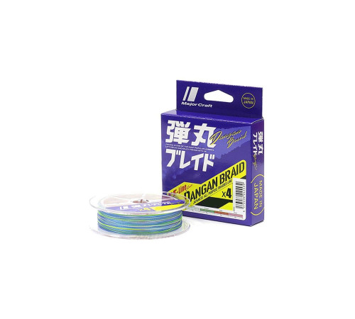 Шнур плетеный Major Craft 200m X4 (мультиколор) DB4-200MC #1.2/0.15mm 20lb/8.6kg