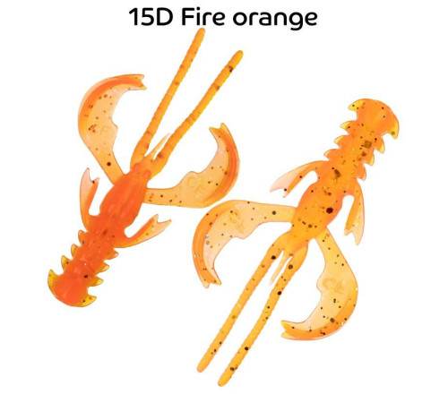 Силиконовая приманка Crazy Fish Nimble 2.5" 44-65-15d-6, цвет #15d, 7 шт.