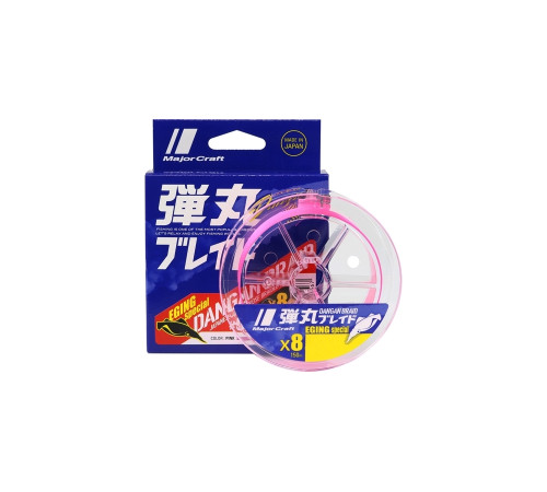 Шнур плетеный Major Craft 150m X8 (розовый) DBE8-150PK #0.6/0.06mm 14lb/5.2kg