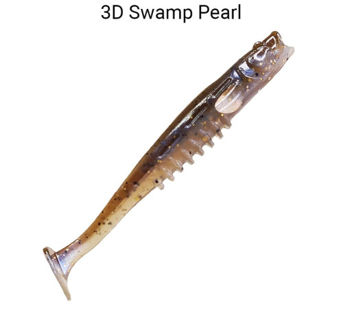 Силиконовая приманка Crazy Fish Nano minnow 3.5" 54-90-3d-6, цвет #3d, 5 шт.