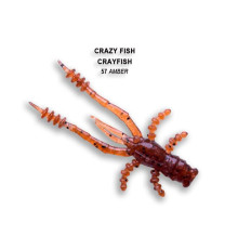 Силиконовая приманка Crazy Fish Crayfish 1.8" 26-45-57-6, цвет #57, 8 шт.