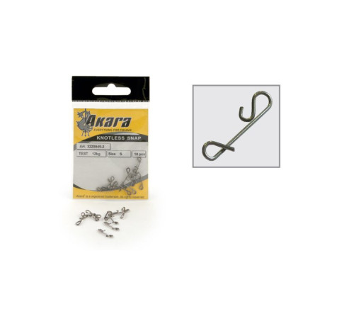 Застежка безузловая Akara Wrapping Snap Only 29006 (размер 24мм), 10 шт.
