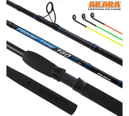 Удилище фидерное Akara Feeder Time Lake Feeder TX-40, углеволокно, 3.6 м, тест: до 40-60-80 г, 195 г