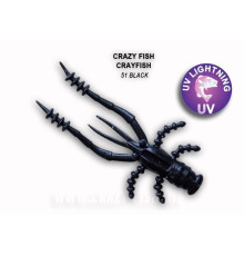 Силиконовая приманка Crazy Fish Crayfish 1.8" 26-45-51-6, цвет #51, 8 шт.