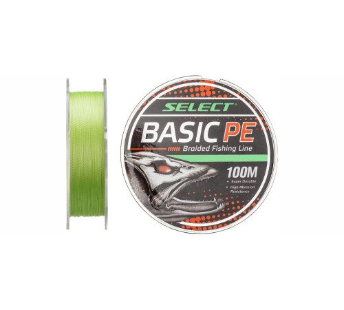 Шнур плетеный Select Basic PE X4 100m (салатовый) 0.10mm 10LB/4.8kg
