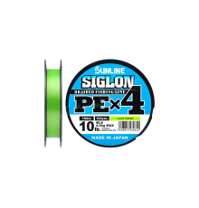 Шнур плетеный Sunline Siglon PE х4 150m (салат.) #2.5/0.270mm 40lb/18.5kg
