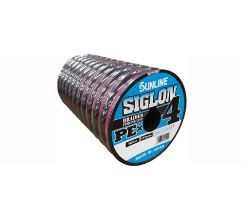 Шнур плетеный Sunline Siglon PE х4 100m (мульти.) #4.0/0.342mm 60lb/27.0kg