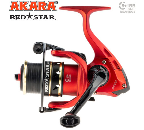 Катушка безынерционная Akara Red Star 3000 5+1