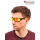 Очки поляризационные Tagrider N25-45 Gold Red Mirror в чехле
